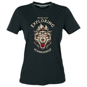 SCHWARZWOLF COOL SPORT WOMEN funkční tričko černá