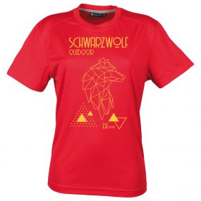 SCHWARZWOLF COOL SPORT WOMEN funkční tričko červená